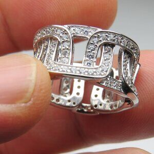 *925 Sterling Silver Diamond  Ring